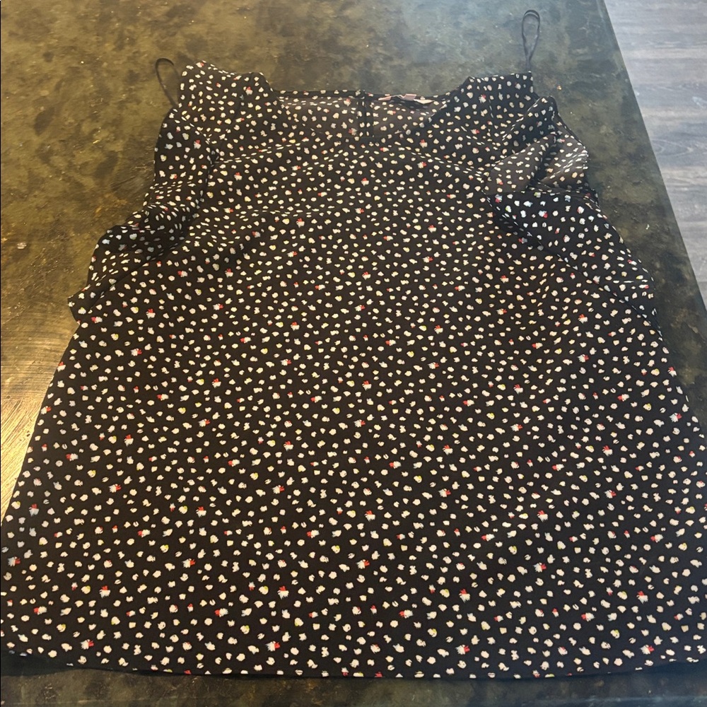 Juicy Couture Black Top with White and Red Dots